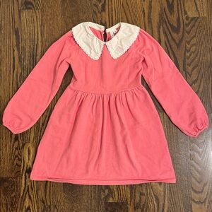 Janie and Jack Coral Dress with Ivory Details